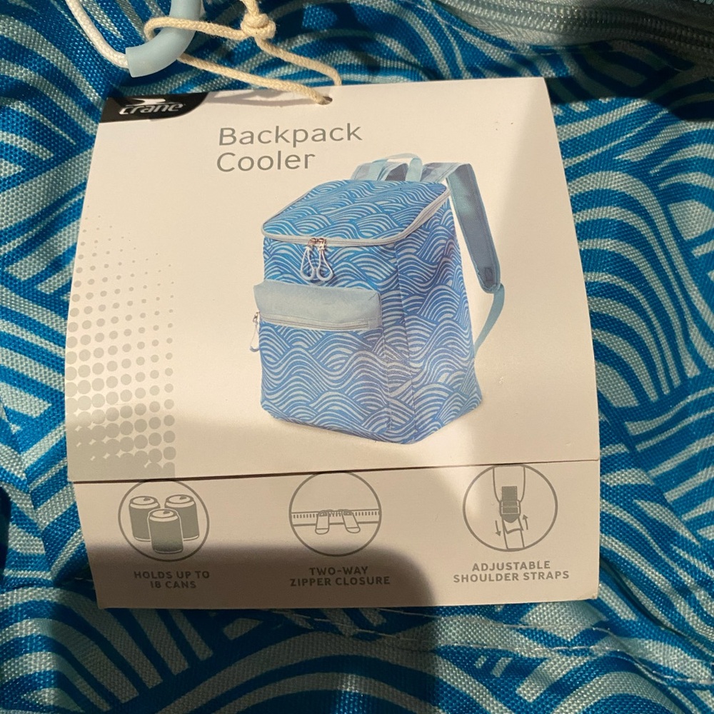Blue Wave Backpack Cooler - Picture 2 of 2
